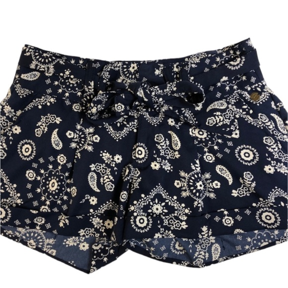 Tommy Girl Floral Print Shorts with Belt -‎ Size 3
